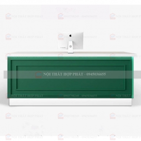 Quầy Lễ Tân Thấp QLTTG618 - Quầy Thu Ngân, Quầy Trung Tâm, Quầy Gỗ Công Nghiệp Hiện Đại